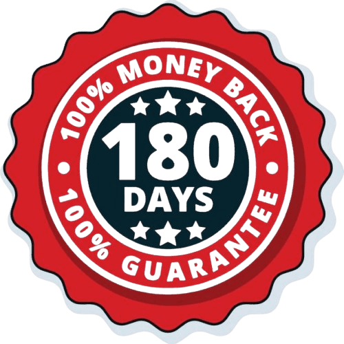 100% Satisfaction Guaranteed 180-Day Money-Back Promise